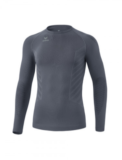Erima Funktionsunterwäsche Langarmshirt Athletic Rundhals (nahtlos) grau Herren